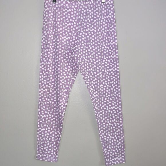 No Boundaries Pants - Purple daisy print leggings, size large